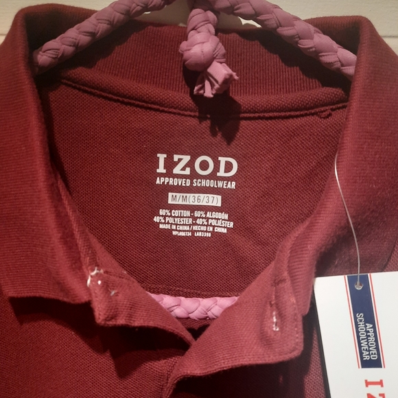 IZOD Uniform Men's Short-Sleeve Pique Polo - Picture 3 of 5